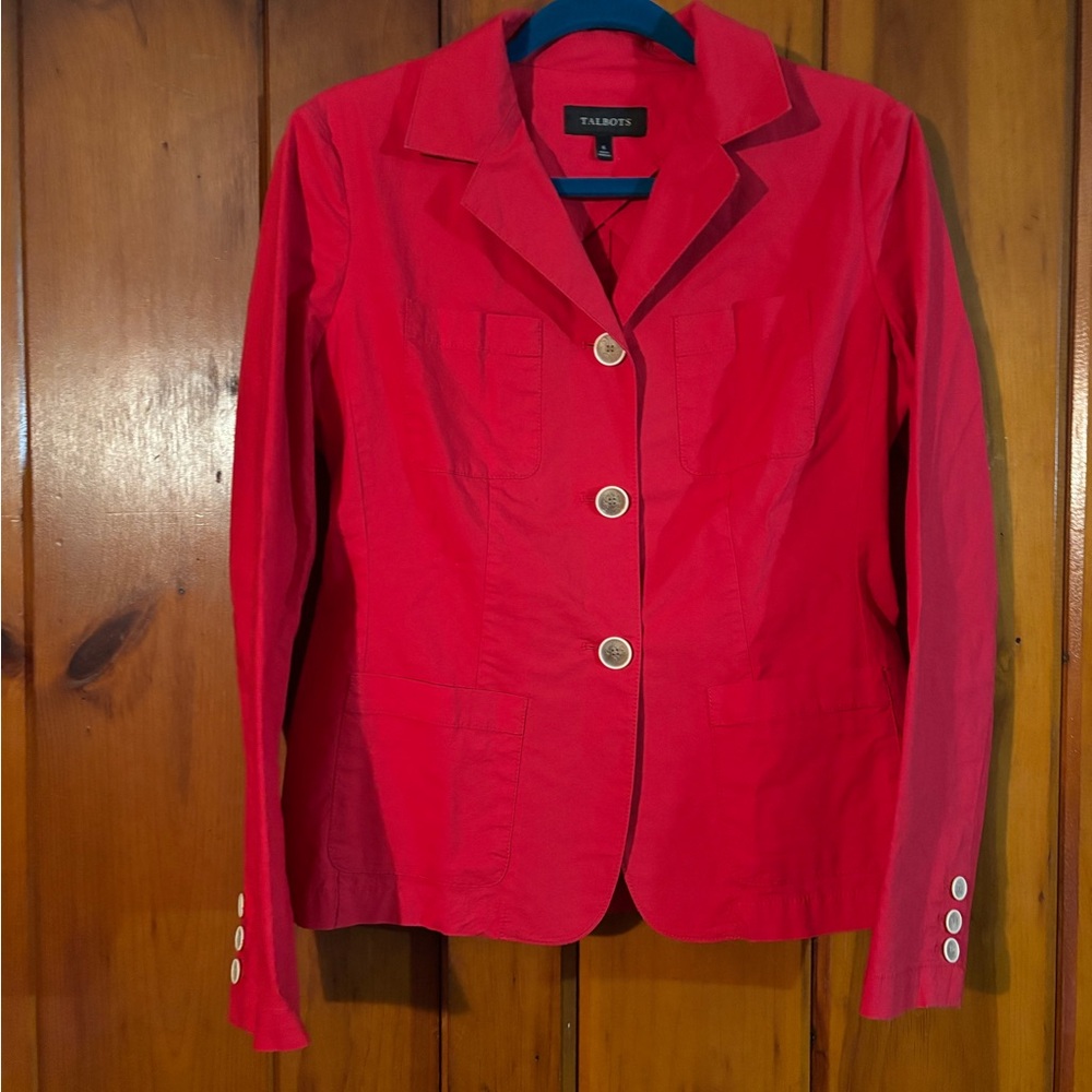 Talbots Bold Red Women's Blazer